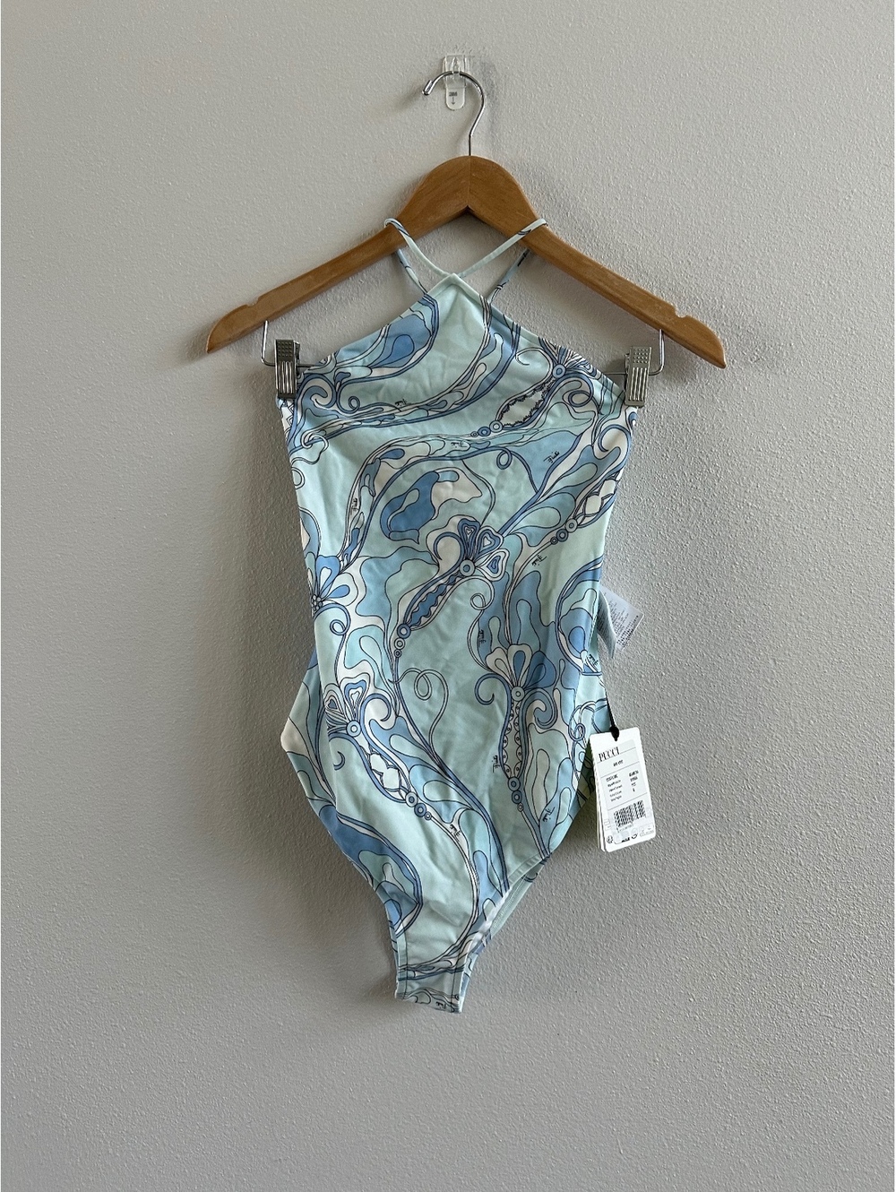 Emilio PUCCI Orchidee Halterneck Swimsuit NEW Size Small - Picture 2 of 8